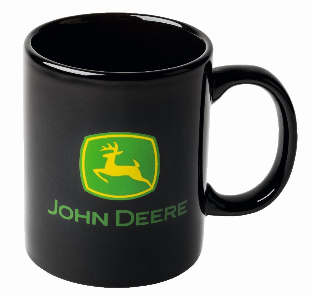 John Deere Tasse schwarz