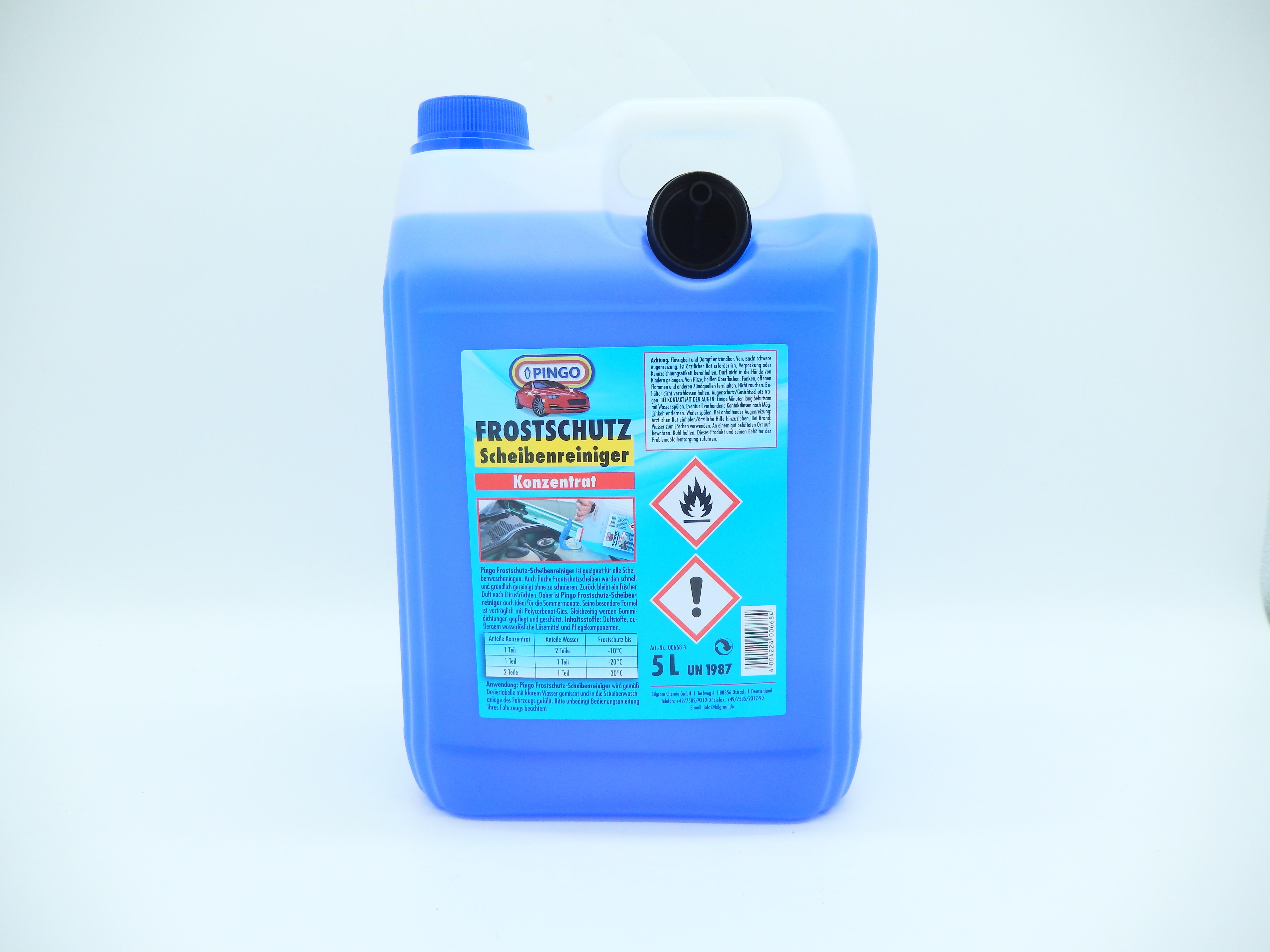 PINGO SCHEIBENFROSTSCHUTZ KONZ. 5Ltr. PINGO SCHEIBENFROSTSCHUTZ KONZ. 5Ltr.