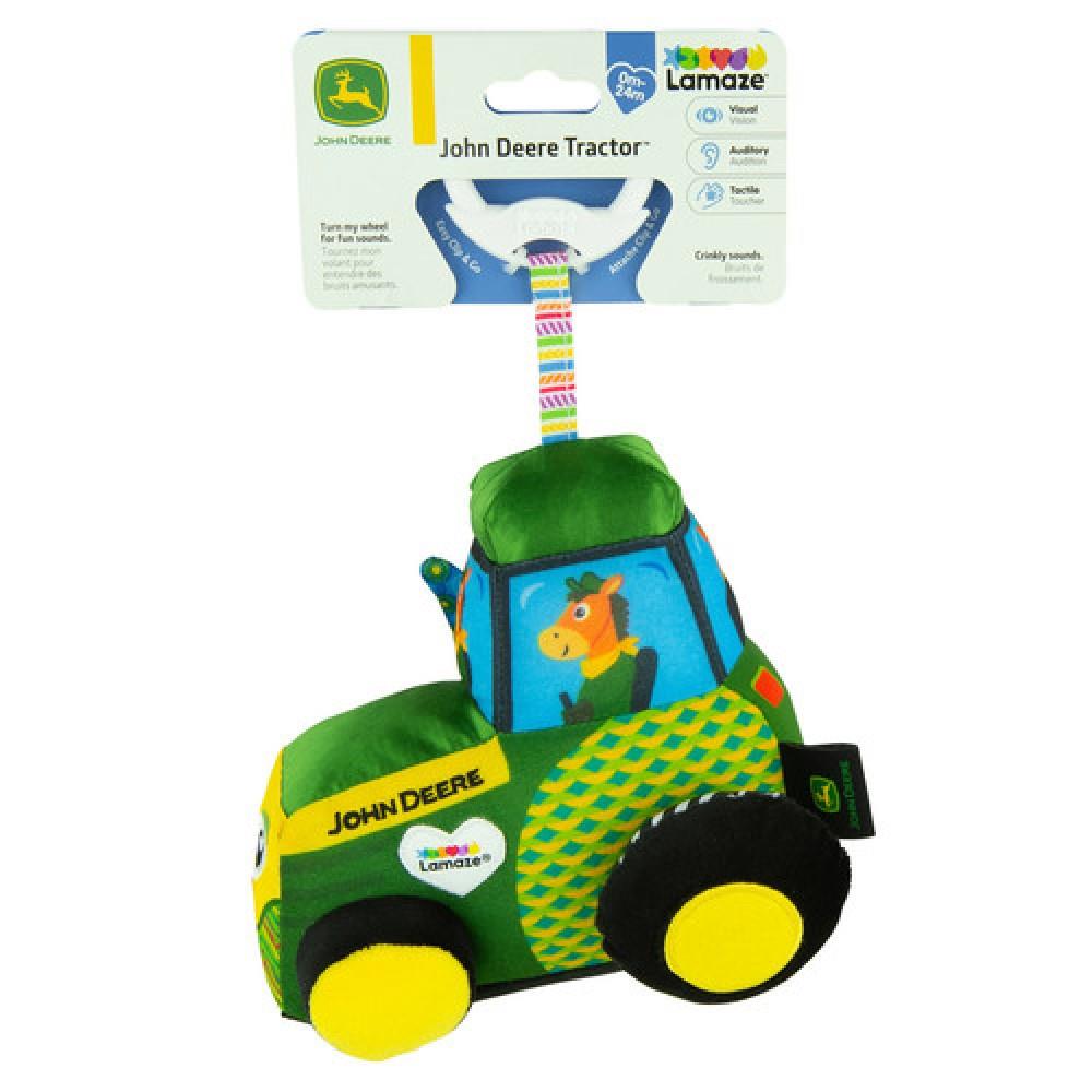John Deere Lamaze Clip & Go-Traktor