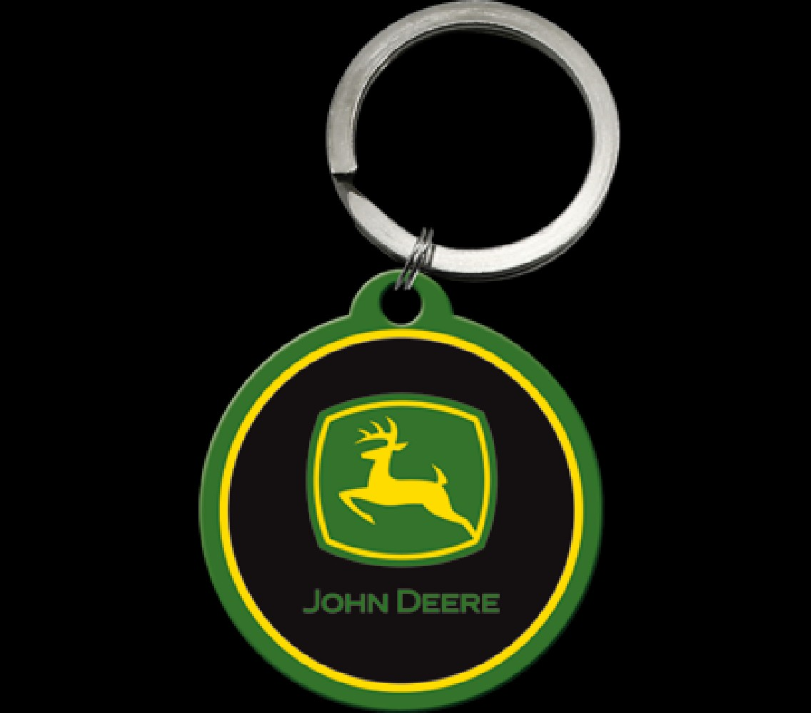 Schlüsselanhänger rund "John Deere-Logo