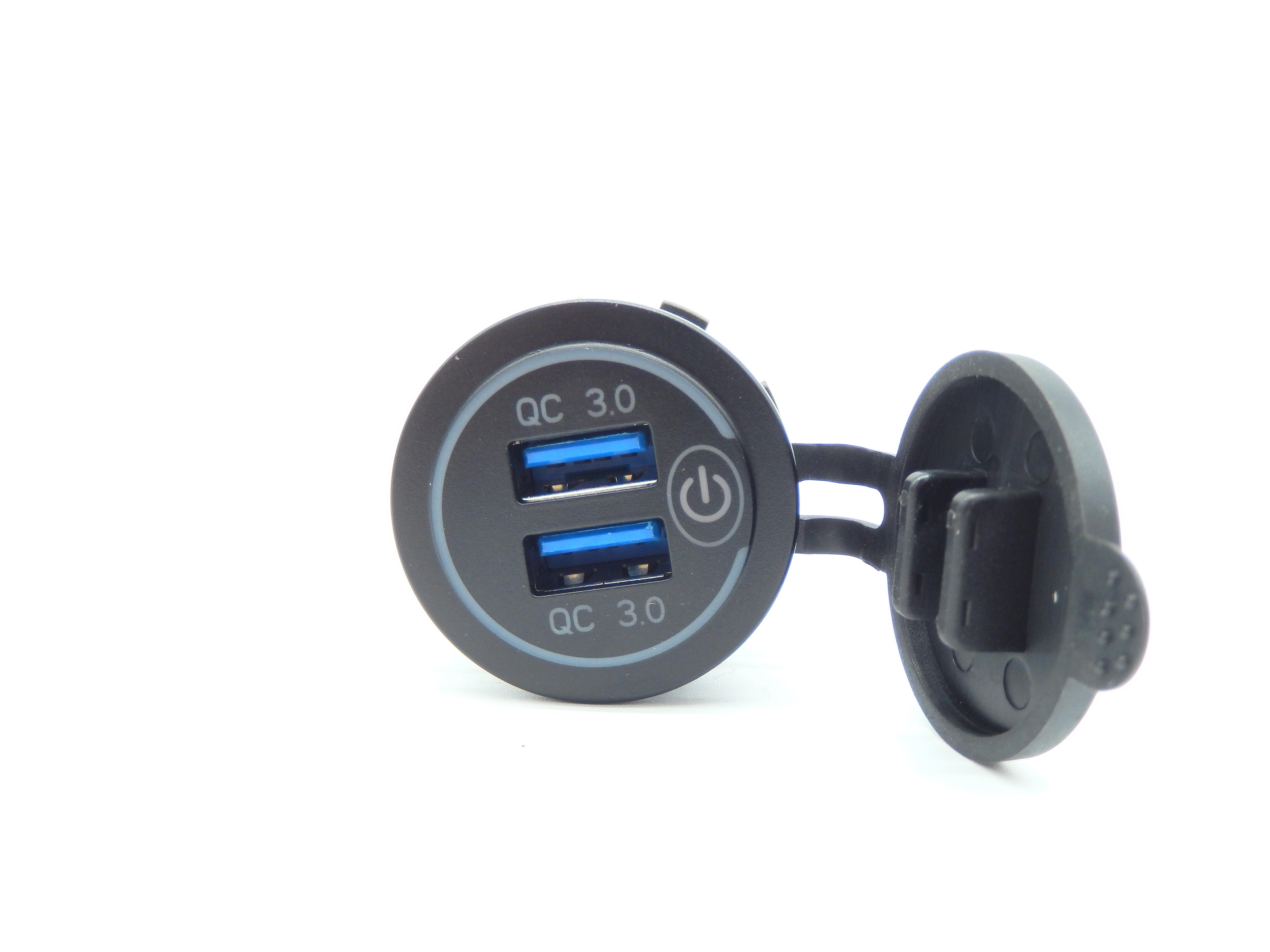 12VSteckdose QC 3.0 12V/24V Einbaubuchse 12VSteckdose QC 3.0 12V/24V Einbaubuchse