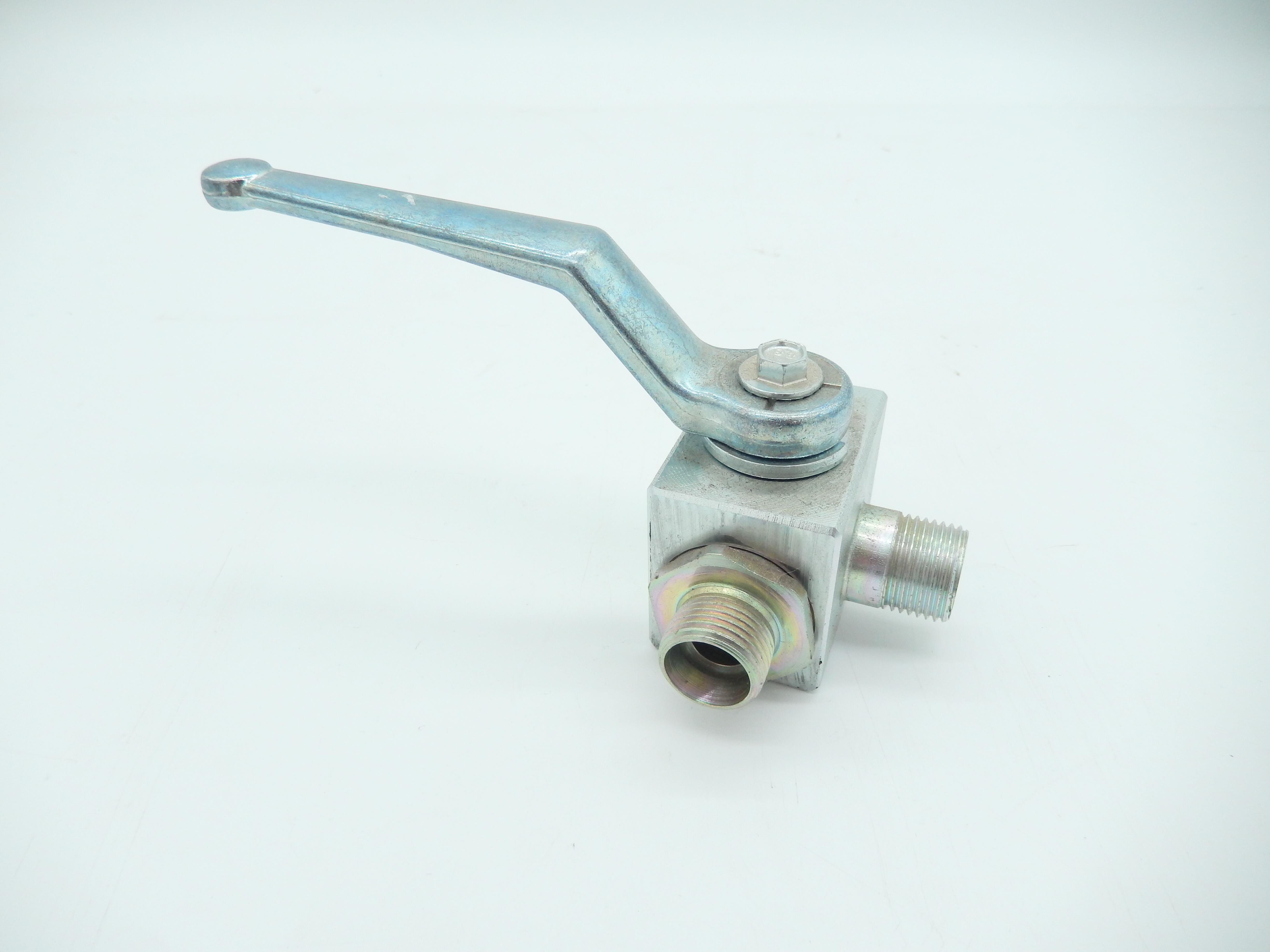 3-Wege Blockkugelhahn verzinkt 3-Wege Blockkugelhahn verzinkt